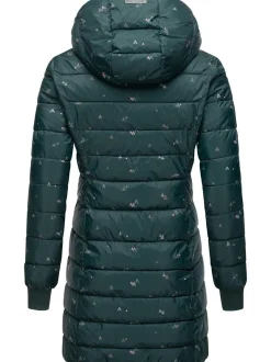 Ragwear Damen Steppjacke - Tiasa Long in petrol