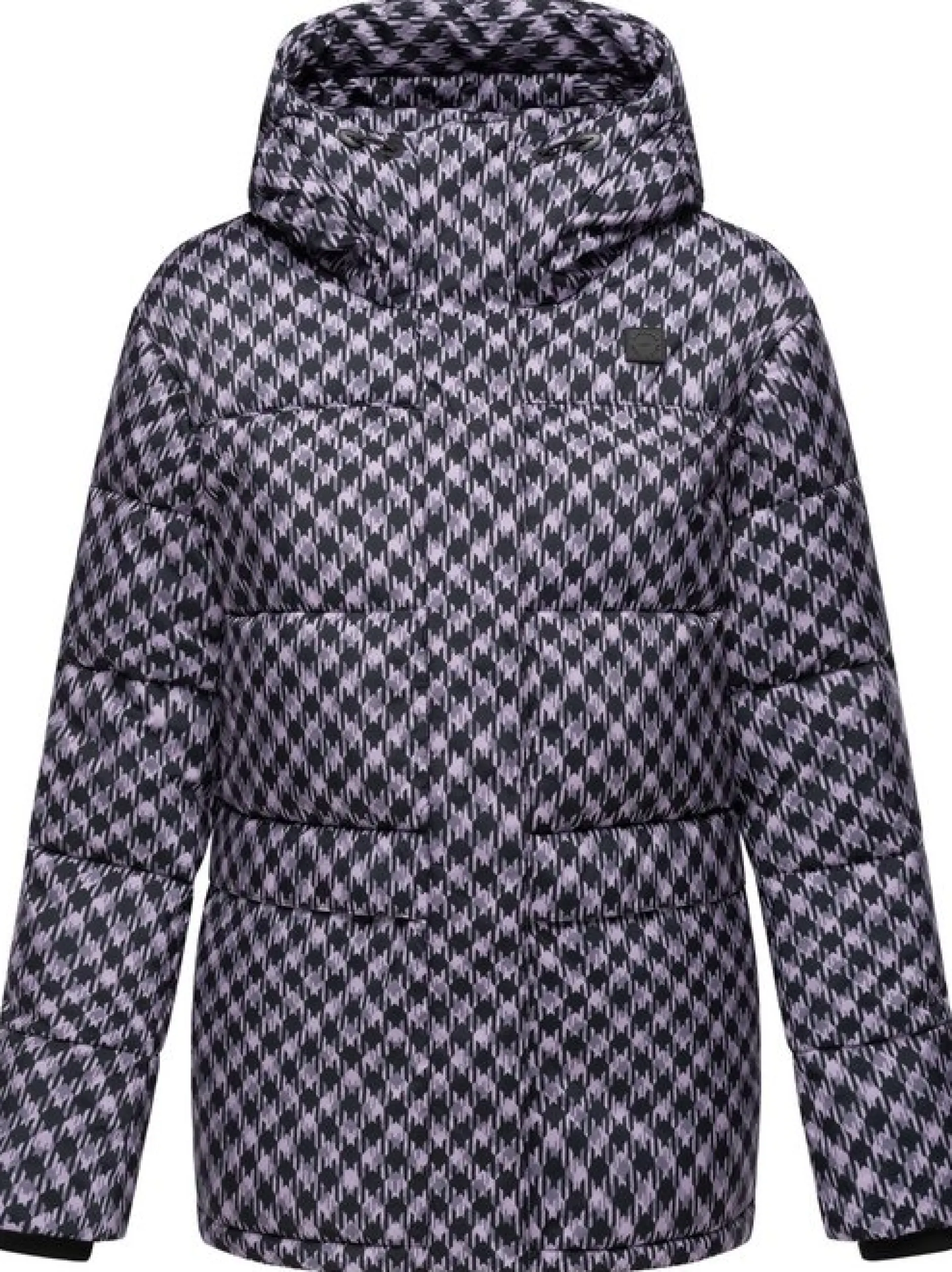 Ragwear Damen Steppjacke - Wikesh Print in flieder