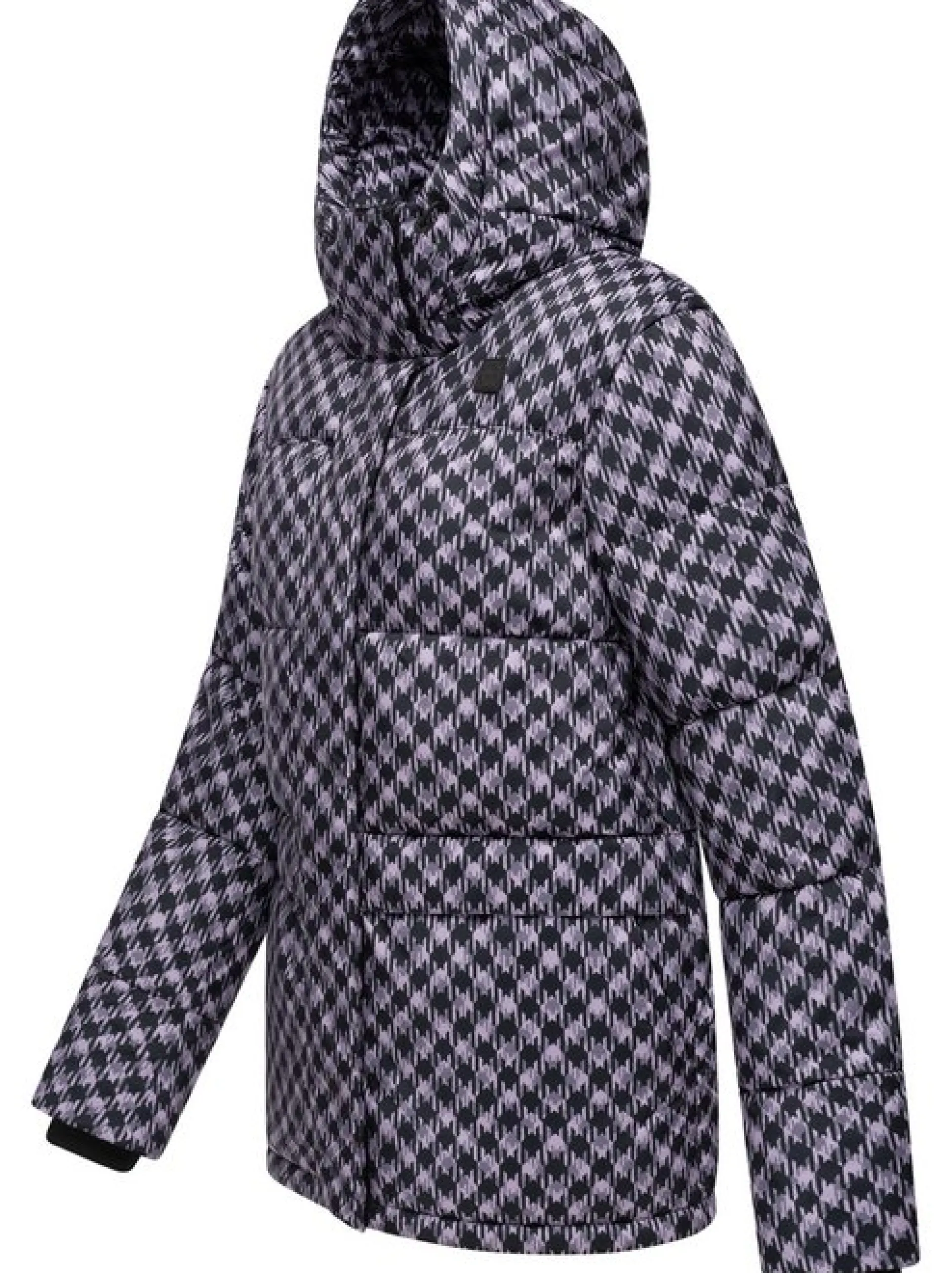 Ragwear Damen Steppjacke - Wikesh Print in flieder