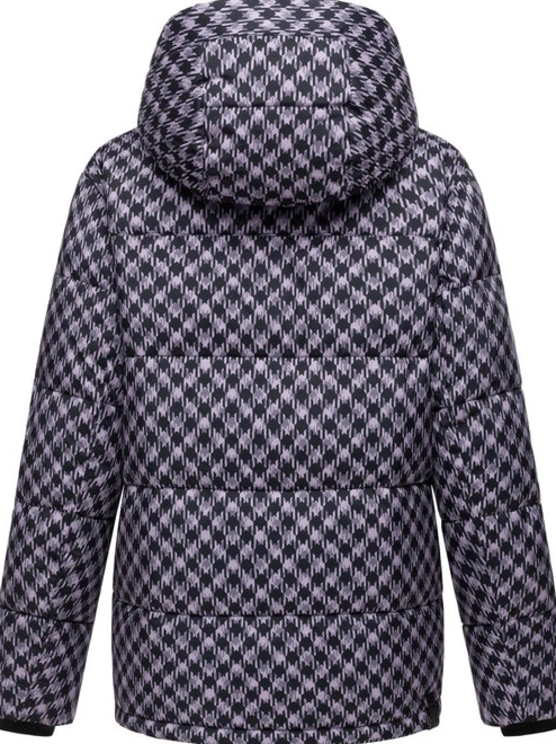 Ragwear Damen Steppjacke - Wikesh Print in flieder