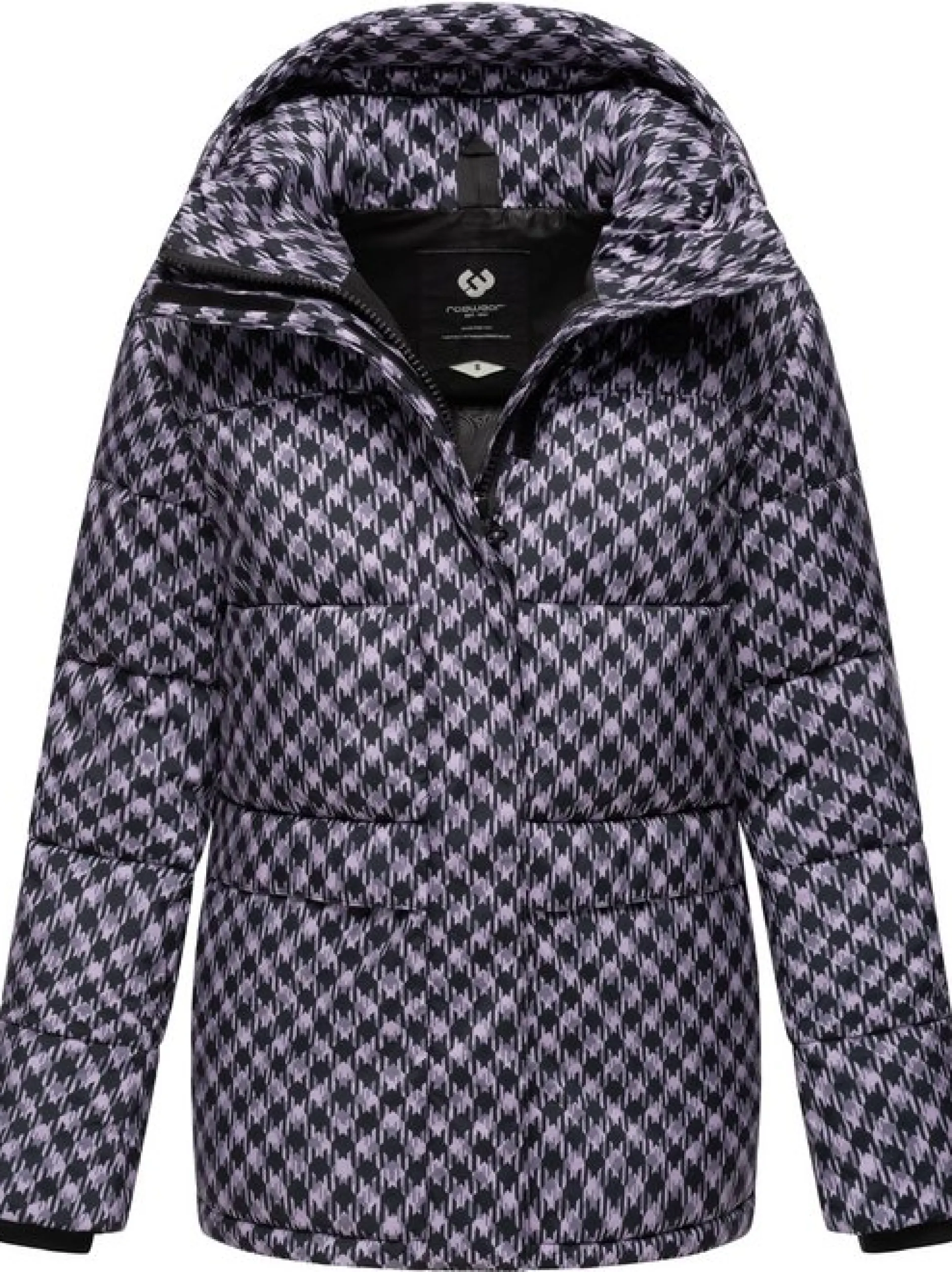 Ragwear Damen Steppjacke - Wikesh Print in flieder