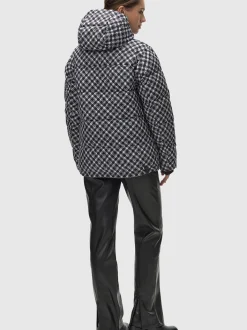 Ragwear Damen Steppjacke - Wikesh Print in schwarz weiß