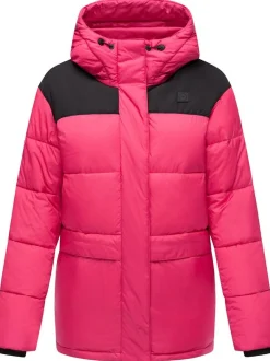 Ragwear Damen Steppjacke - Wikesh in fuchsia