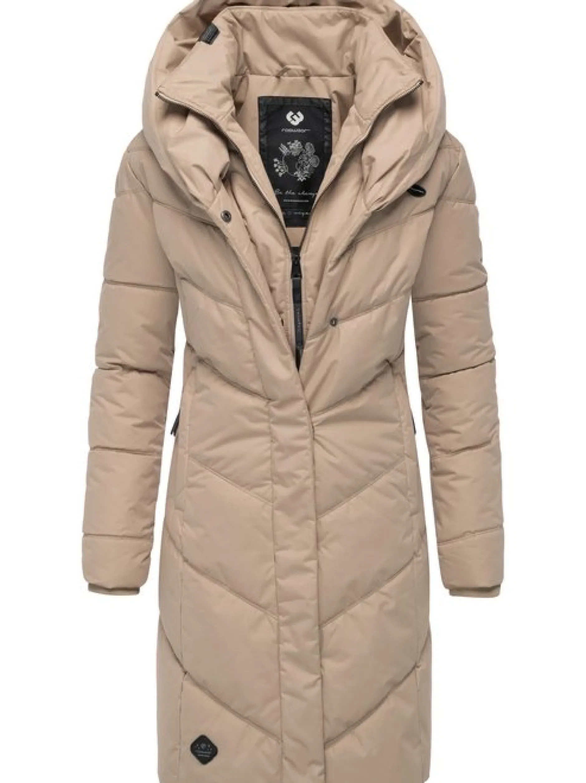 Ragwear Damen Steppmantel - Natalka in taupe
