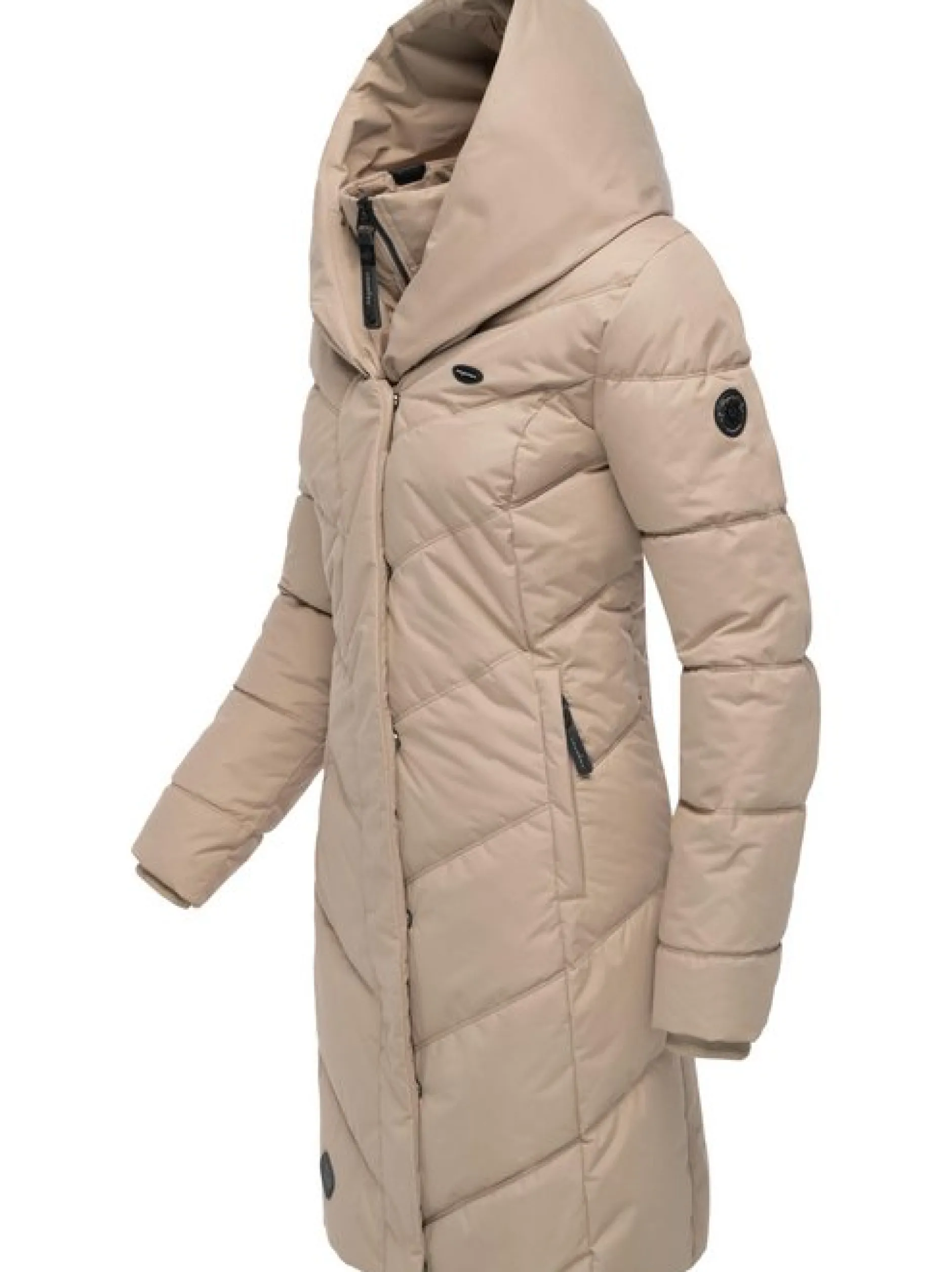 Ragwear Damen Steppmantel - Natalka in taupe
