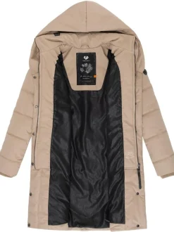 Ragwear Damen Steppmantel - Natalka in taupe