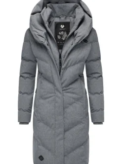 Ragwear Damen Steppmantel - Natalka in grau