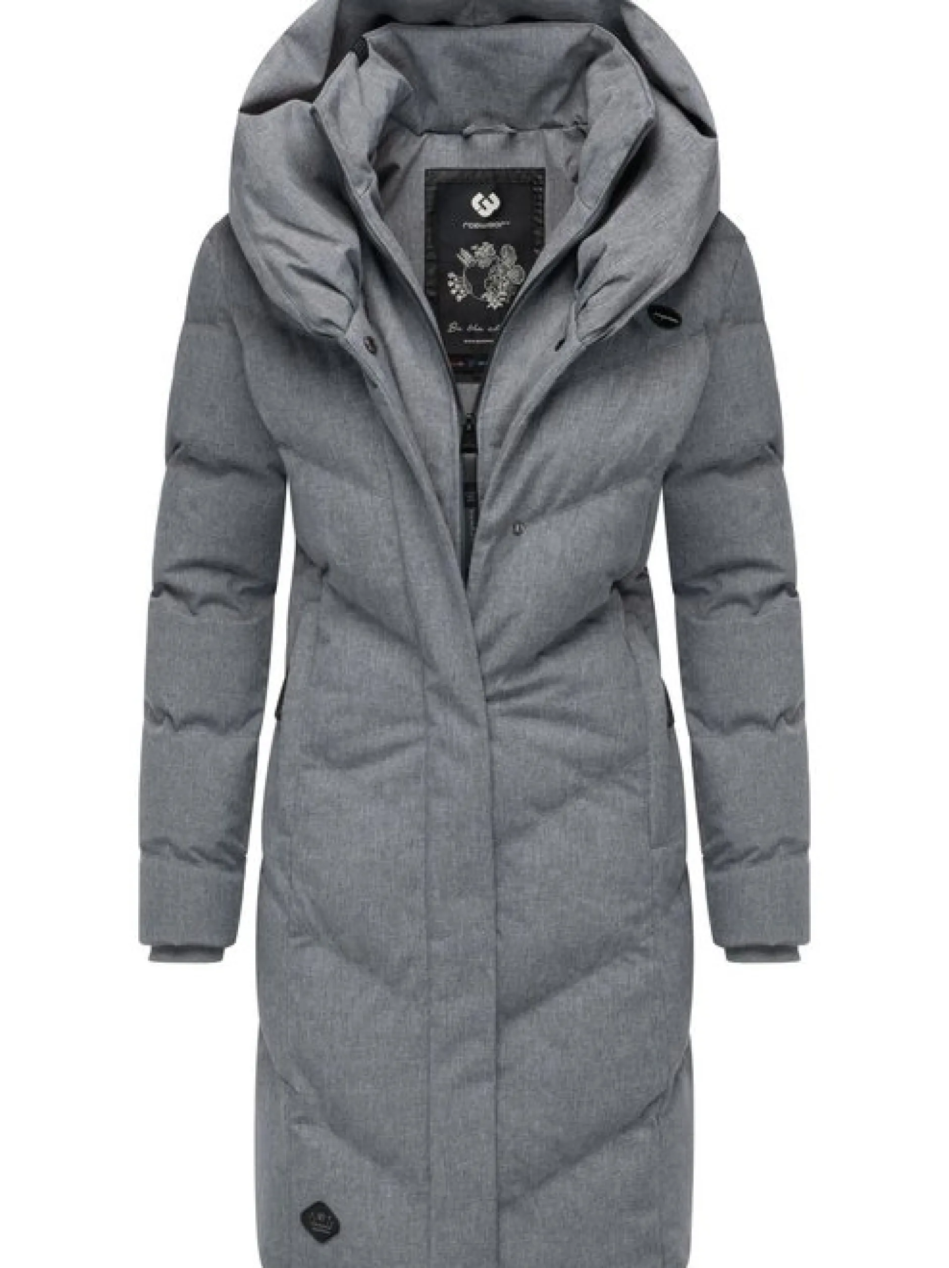 Ragwear Damen Steppmantel - Natalka in grau
