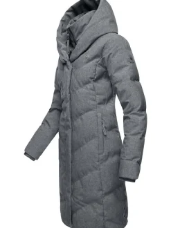 Ragwear Damen Steppmantel - Natalka in grau
