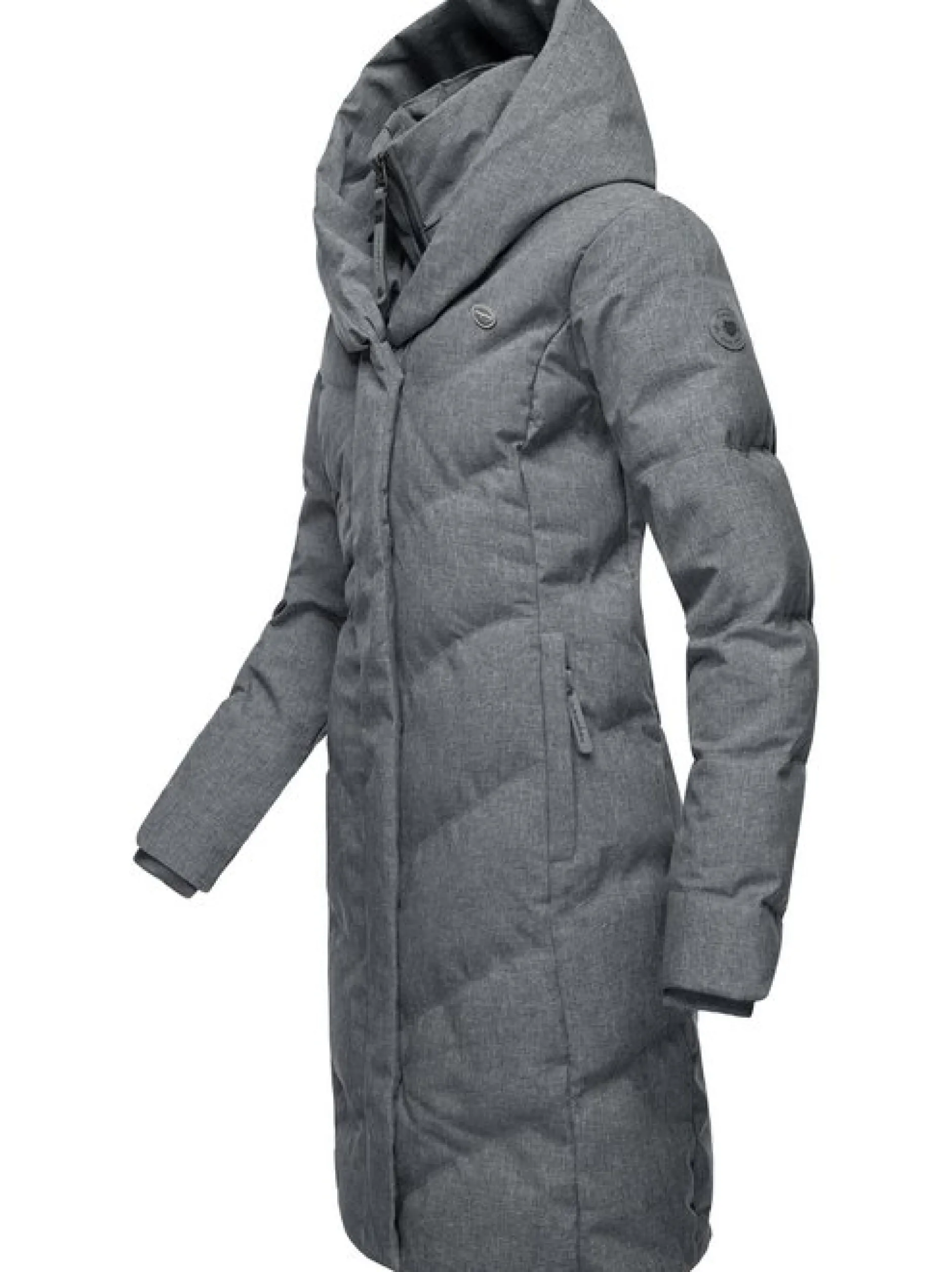 Ragwear Damen Steppmantel - Natalka in grau