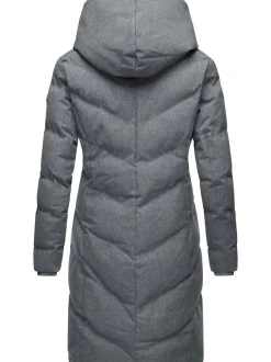 Ragwear Damen Steppmantel - Natalka in grau