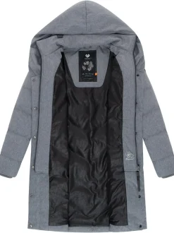 Ragwear Damen Steppmantel - Natalka in grau