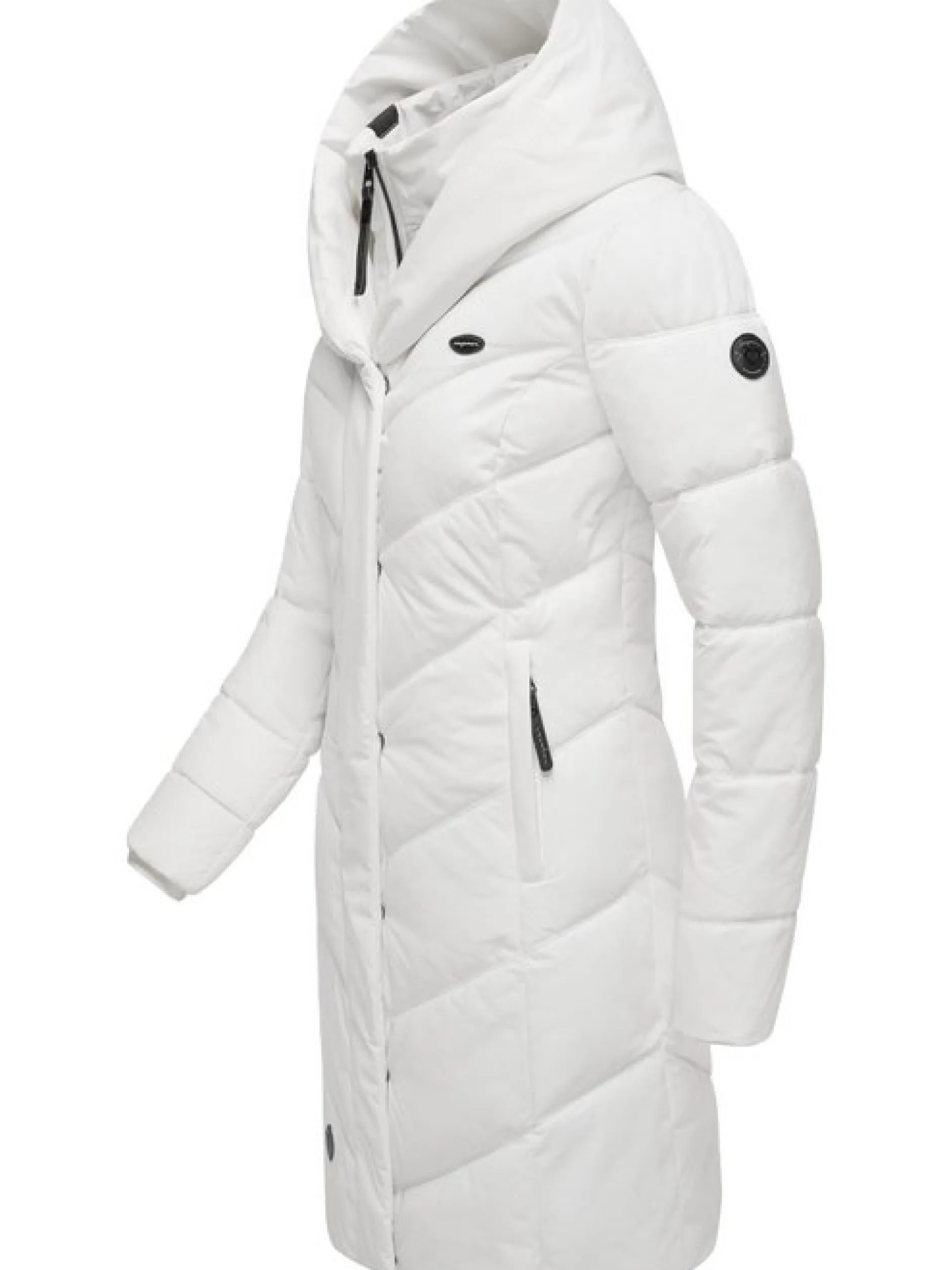 Ragwear Damen Steppmantel - Natalka in weiß