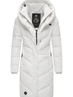 Ragwear Damen Steppmantel - Natalka in weiß