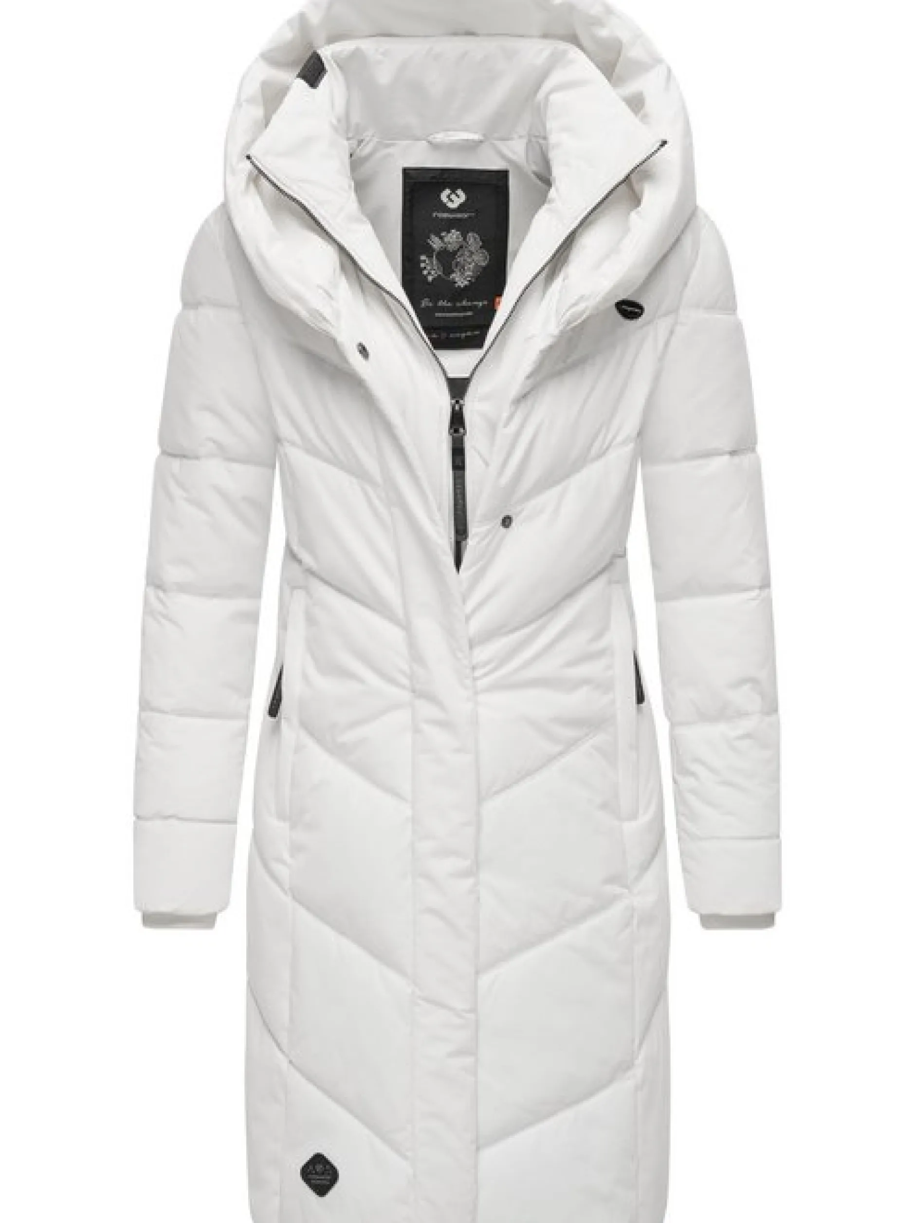 Ragwear Damen Steppmantel - Natalka in weiß