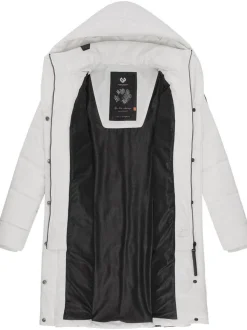 Ragwear Damen Steppmantel - Natalka in weiß