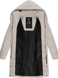 Ragwear Damen Steppmantel - Natalka in grau