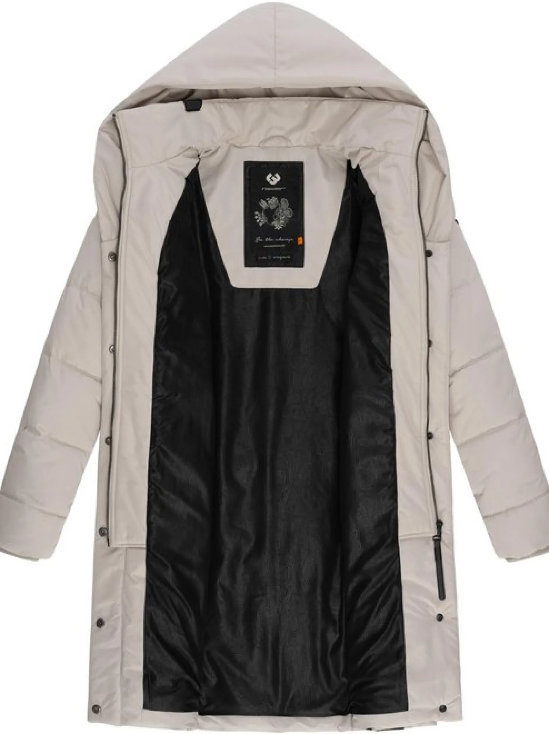 Ragwear Damen Steppmantel - Natalka in grau