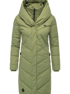 Ragwear Damen Steppmantel - Natalka in grün