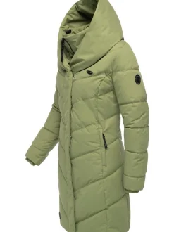 Ragwear Damen Steppmantel - Natalka in grün