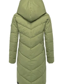 Ragwear Damen Steppmantel - Natalka in grün