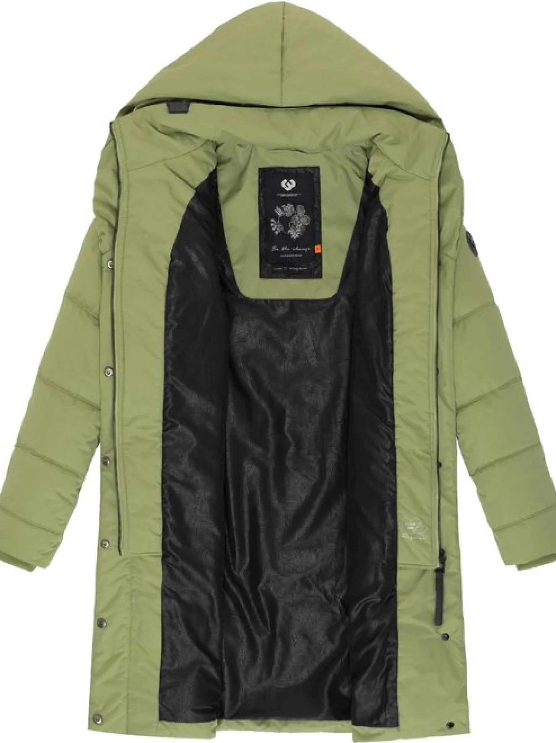 Ragwear Damen Steppmantel - Natalka in grün