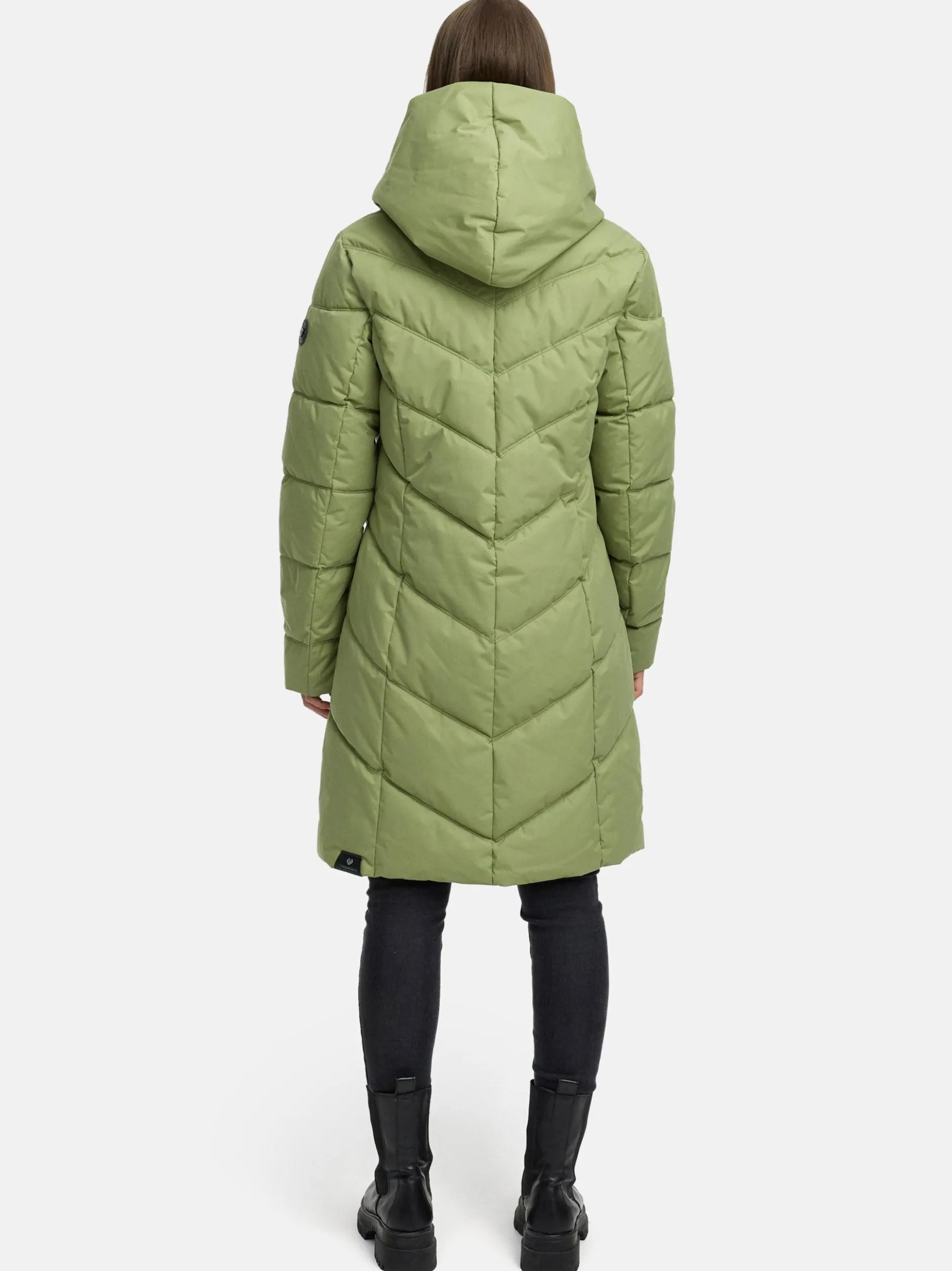 Ragwear Damen Steppmantel - Natalka in grün