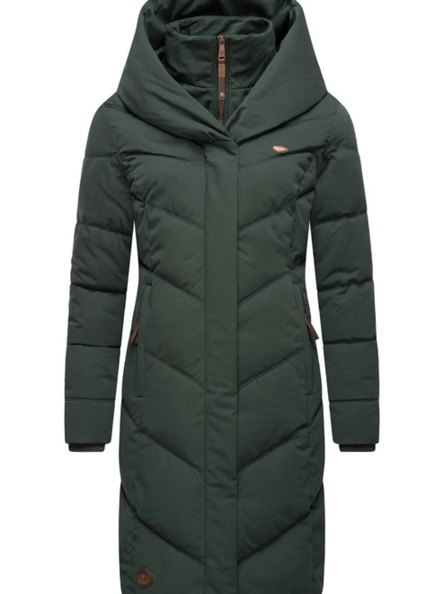 Ragwear Damen Steppmantel - Natalka in grün