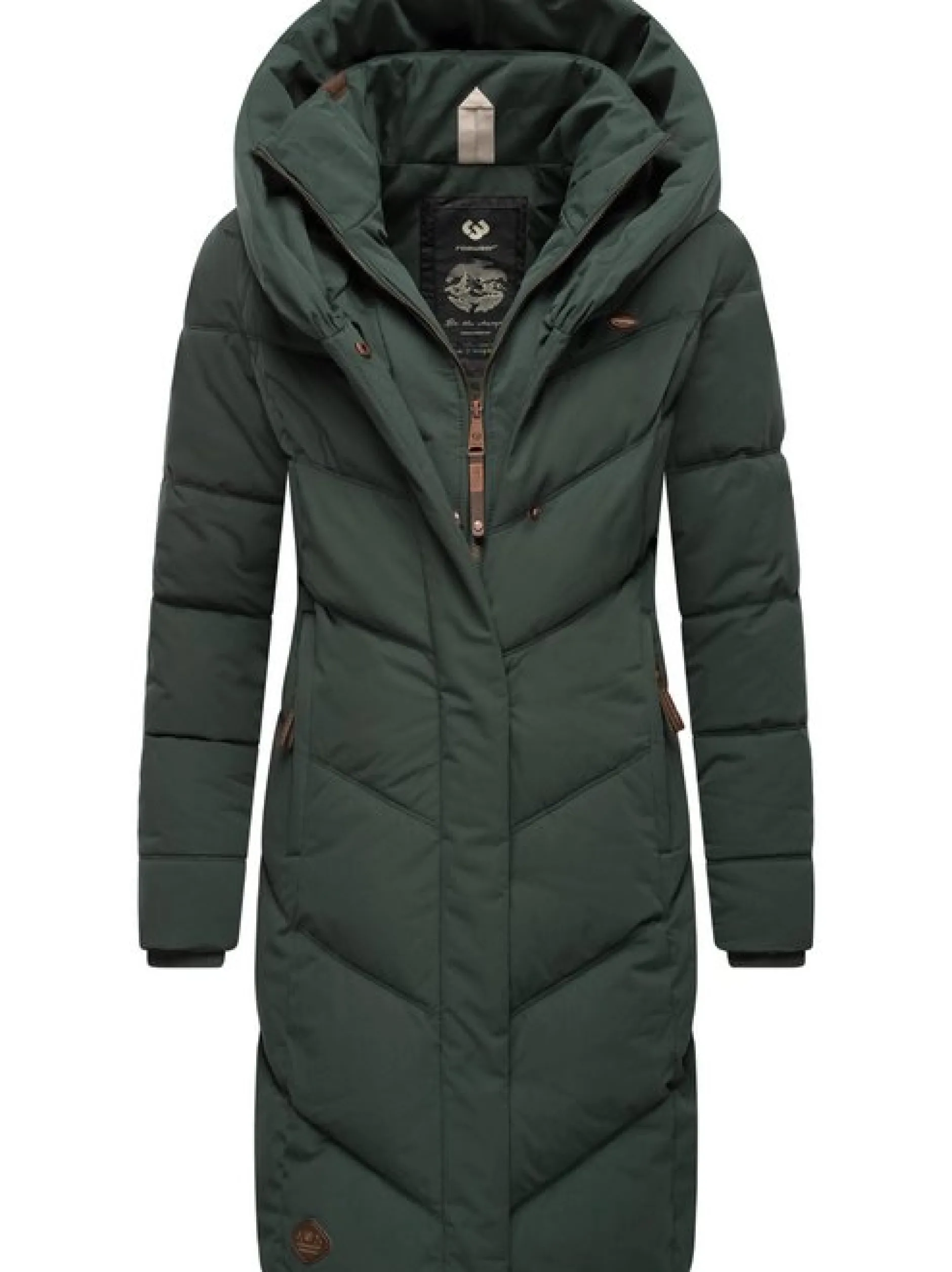 Ragwear Damen Steppmantel - Natalka in grün