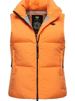 Ragwear Damen Steppweste - Ailish in orange