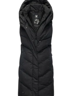 Ragwear Damen Steppweste - Natalka Vest in schwarz