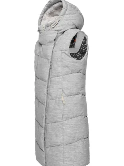 Ragwear Damen Steppweste - Pavla Vest in weiß