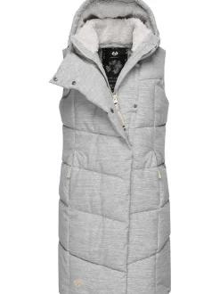 Ragwear Damen Steppweste - Pavla Vest in weiß
