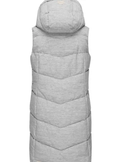 Ragwear Damen Steppweste - Pavla Vest in weiß