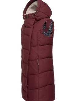 Ragwear Damen Steppweste - Pavla Vest in bordeaux