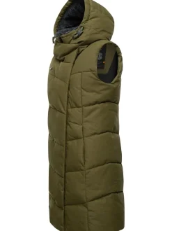 Ragwear Damen Steppweste - Pavla Vest in oliv