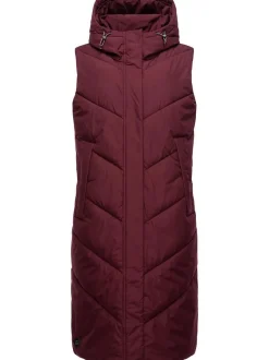 Ragwear Damen Steppweste - Suminka Vest in bordeaux