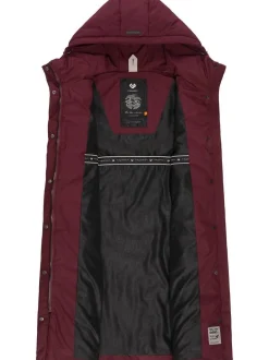 Ragwear Damen Steppweste - Suminka Vest in bordeaux