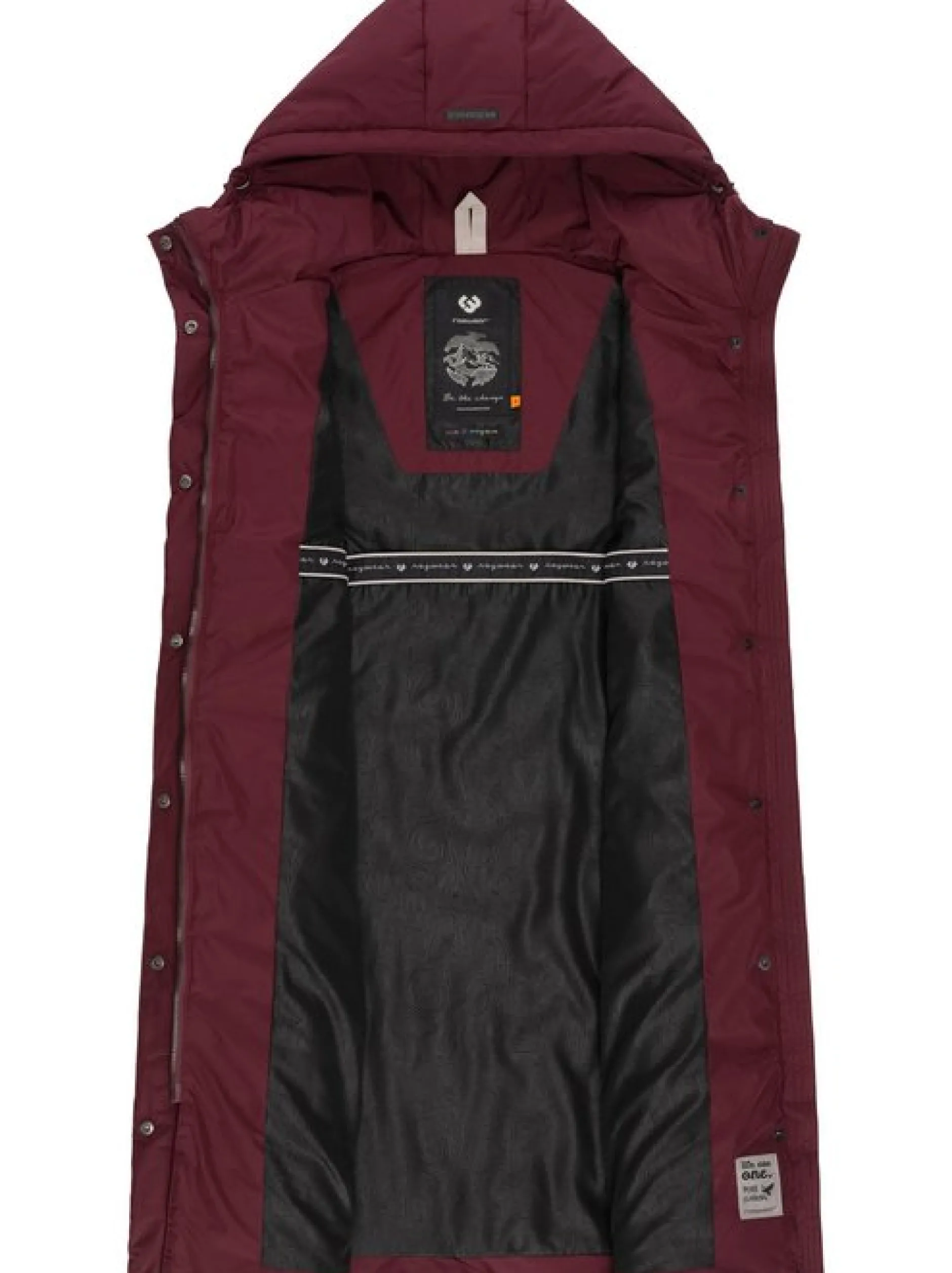 Ragwear Damen Steppweste - Suminka Vest in bordeaux