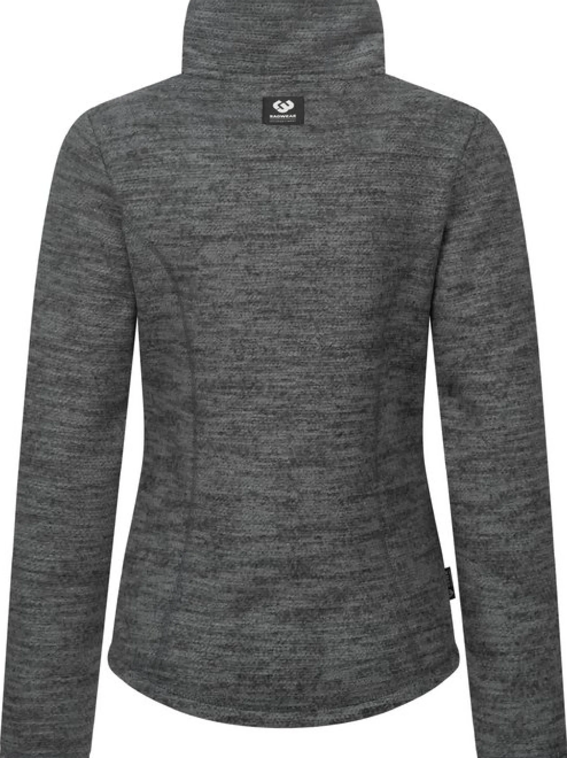 Ragwear Damen Strickfleecejacke - Saskie Melange in grau