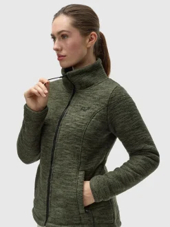 Ragwear Damen Strickjacke - Liram Melange in oliv