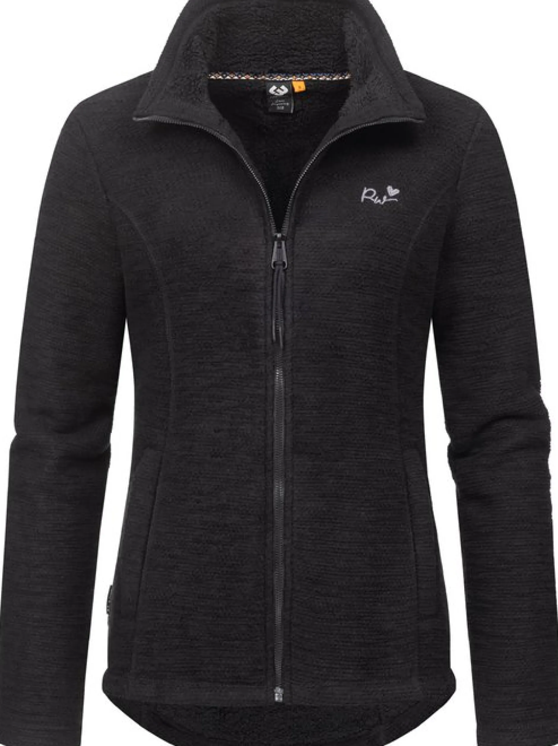 Ragwear Damen Strickjacke - Liram Melange in schwarz