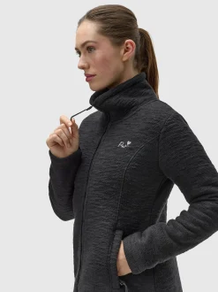 Ragwear Damen Strickjacke - Liram Melange in schwarz