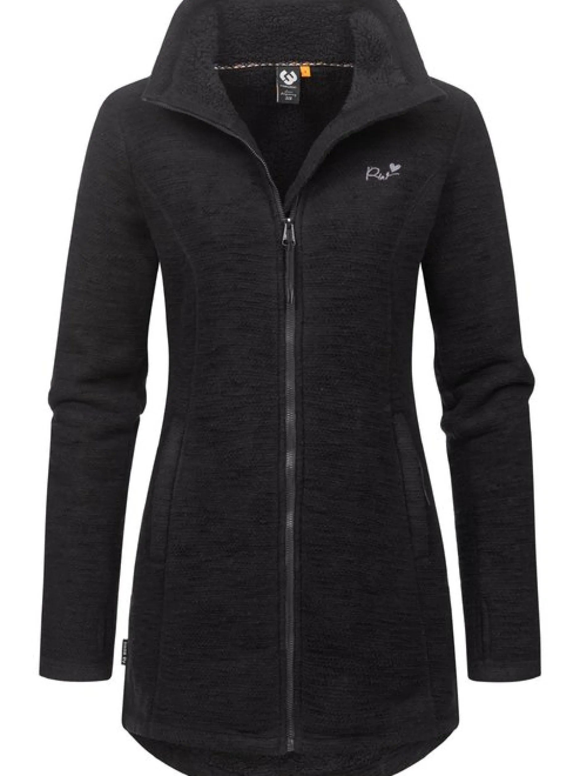 Ragwear Damen Strickjacke - Miram Melange in schwarz