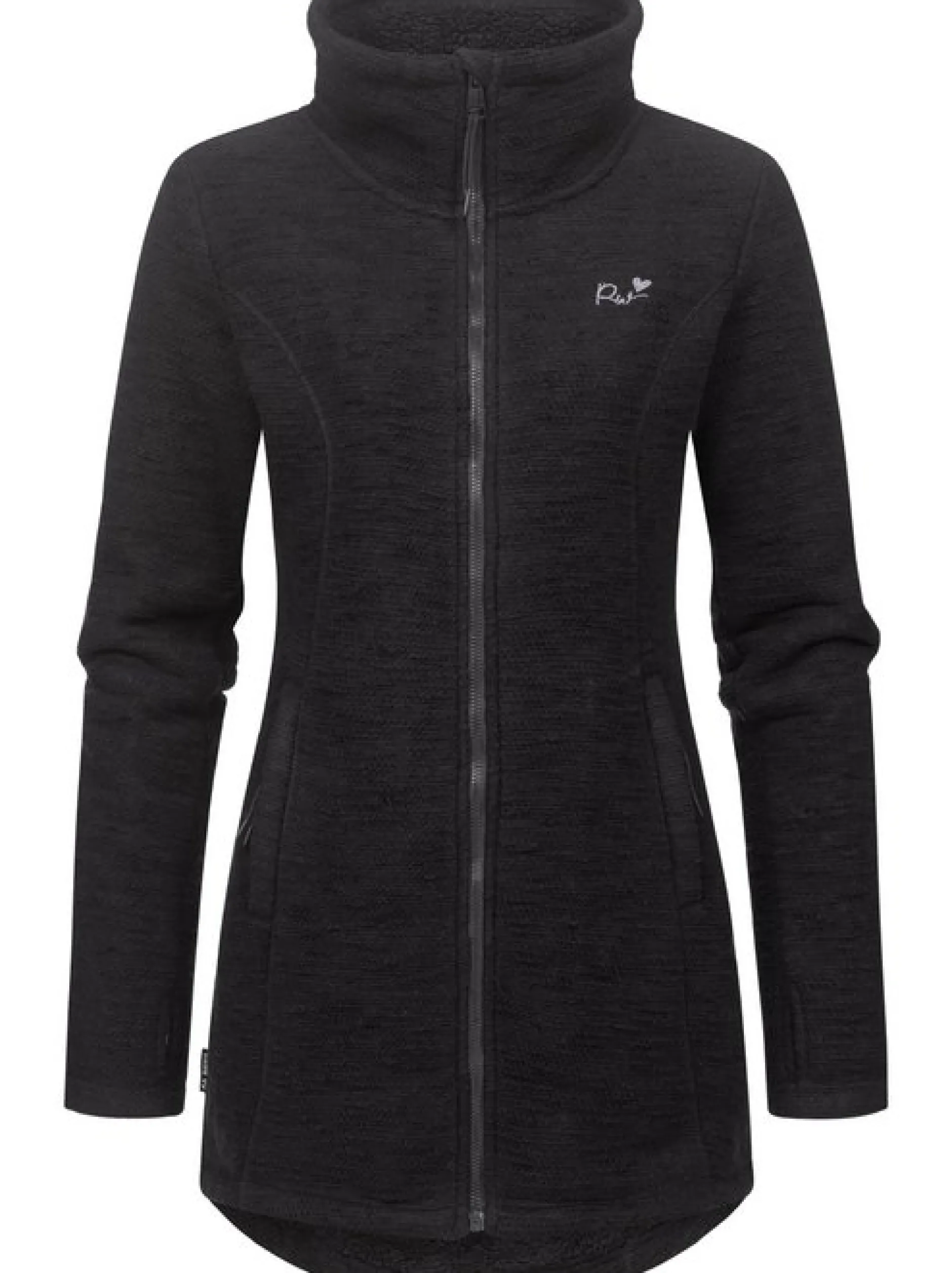 Ragwear Damen Strickjacke - Miram Melange in schwarz