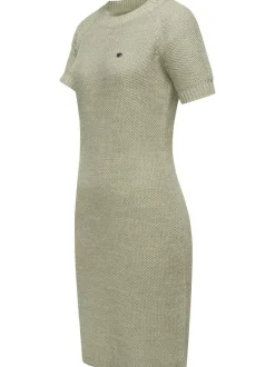 Ragwear Damen Strickkleid - Kolya in grün - Länge: kurz