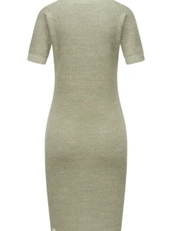 Ragwear Damen Strickkleid - Kolya in grün - Länge: kurz