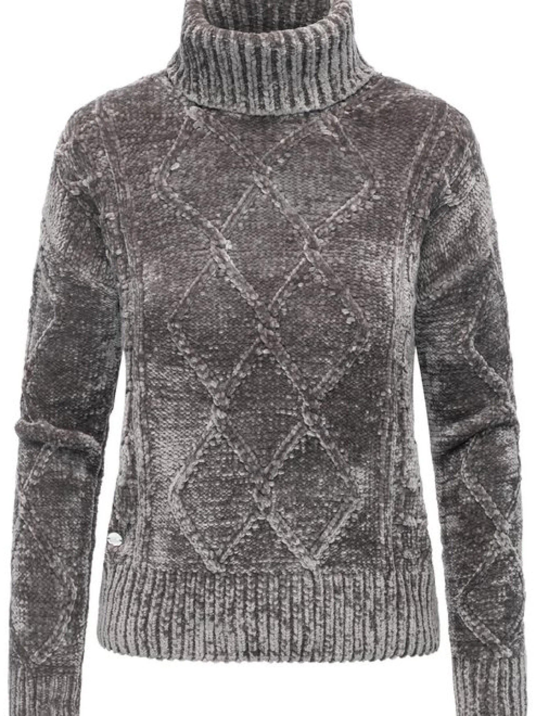 Ragwear Damen Strickpullover - Janna Short in grau