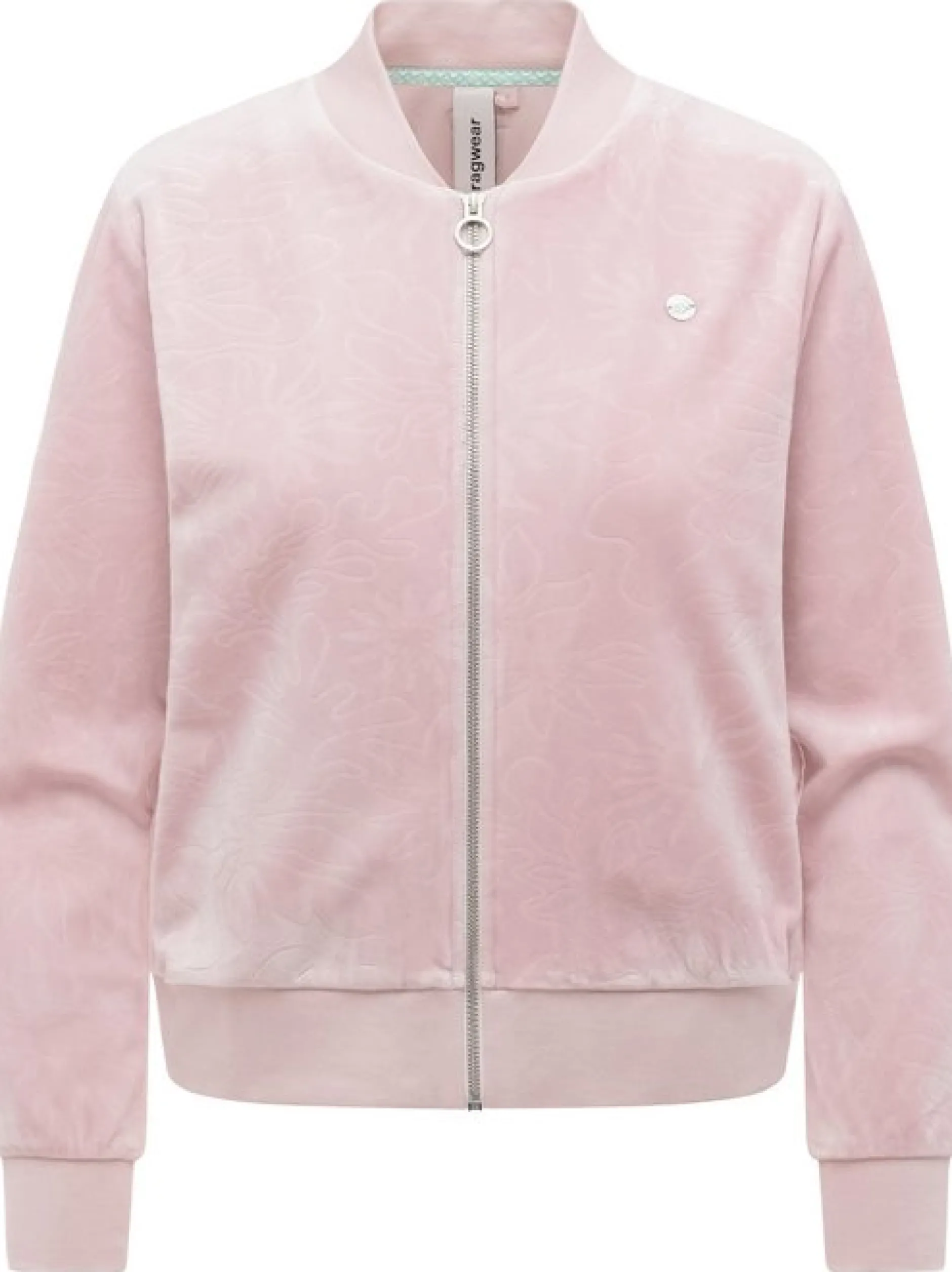 Ragwear Damen Sweatjacke - Doron Embossed in rosa