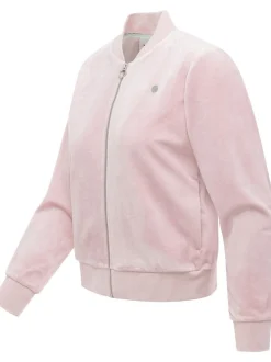 Ragwear Damen Sweatjacke - Doron Embossed in rosa